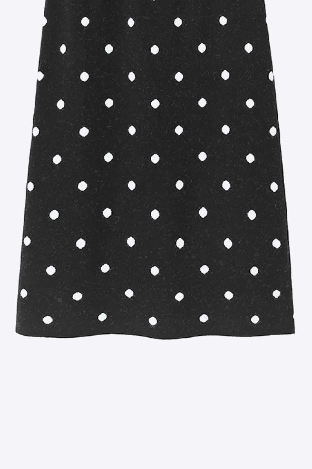 Polka Dot Knit Midi Skirt