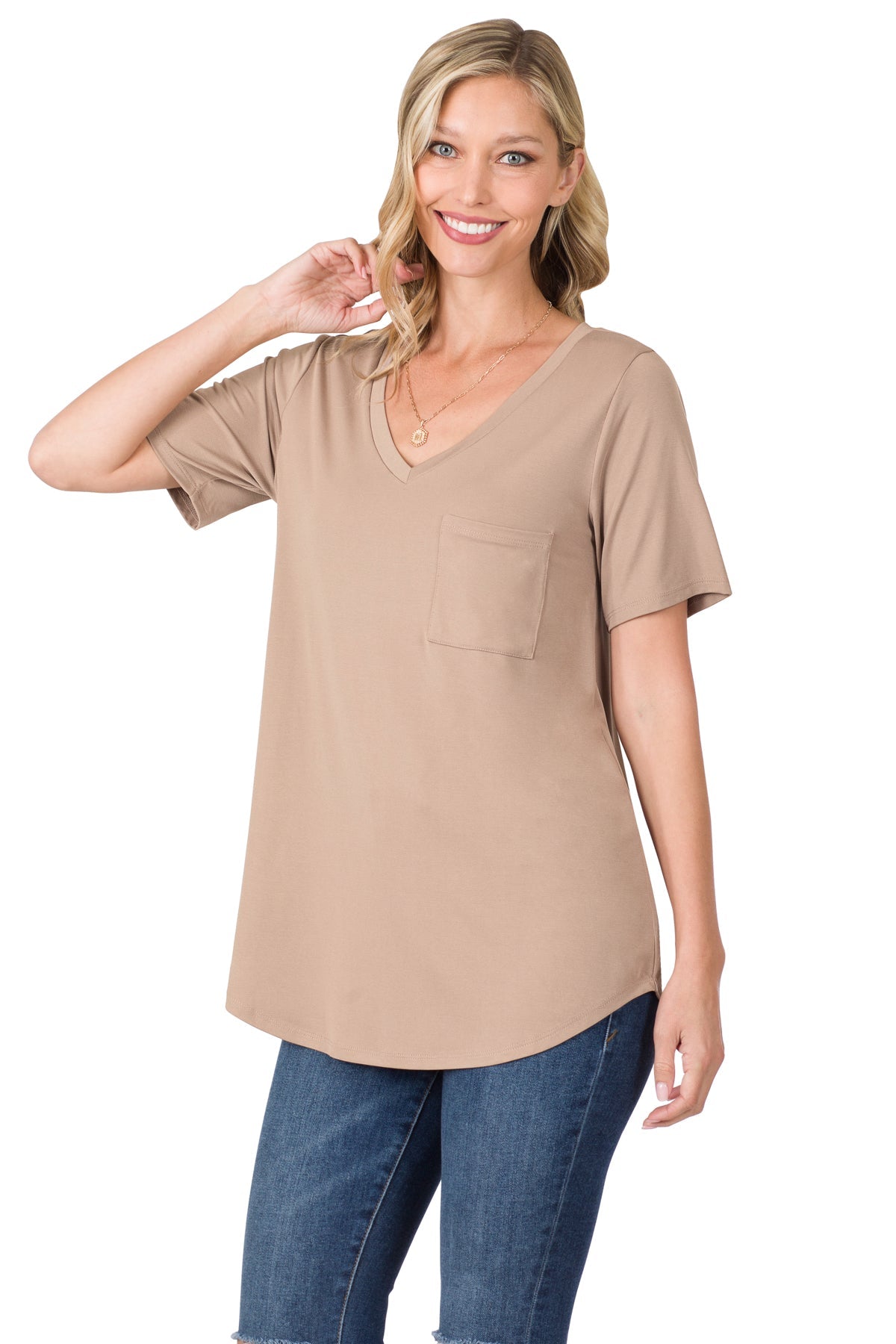 FRONT POCKET TOP-ASH MOCHA